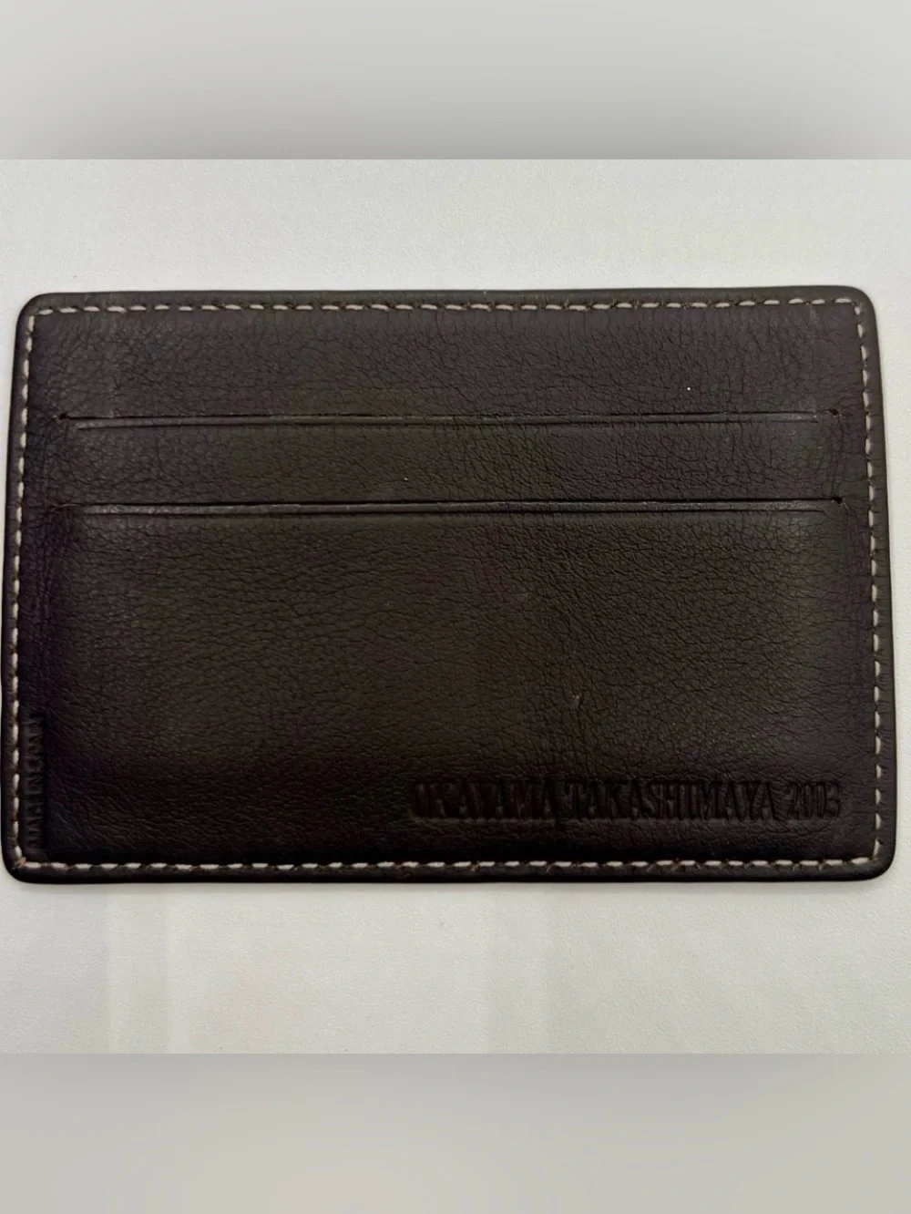 Loewe Tan and Dark Brown Key Card Holder